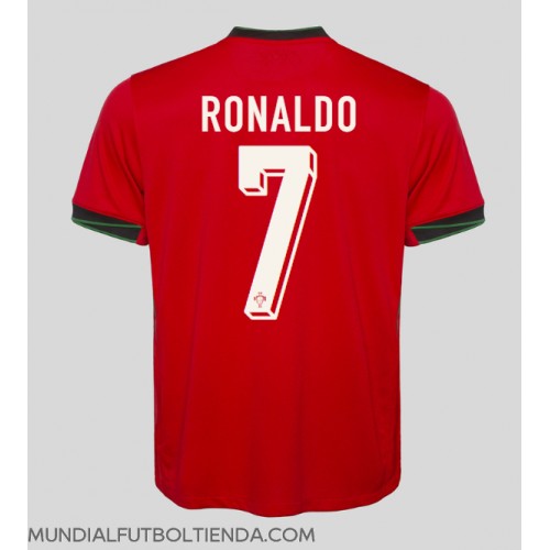 Camiseta Portugal Cristiano Ronaldo #7 Primera Equipación Replica Eurocopa 2024 mangas cortas